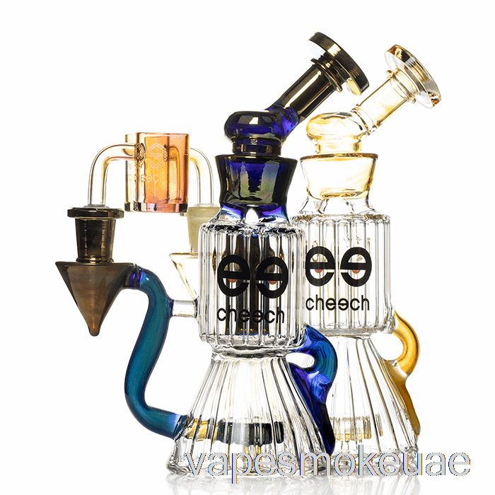 Vape Uae Cheech Glass Diamond Tube Recycler Dab Rig Gold